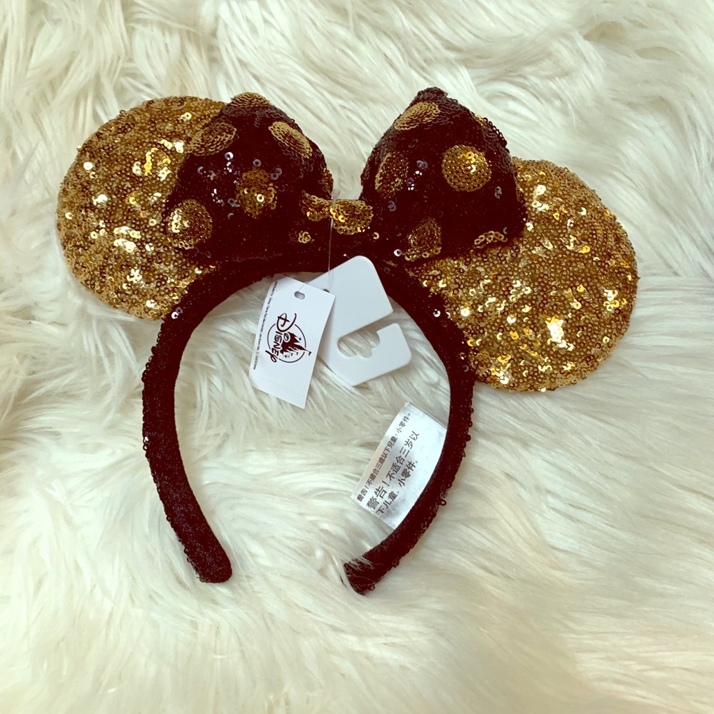 Gold and Black Minnie Ears